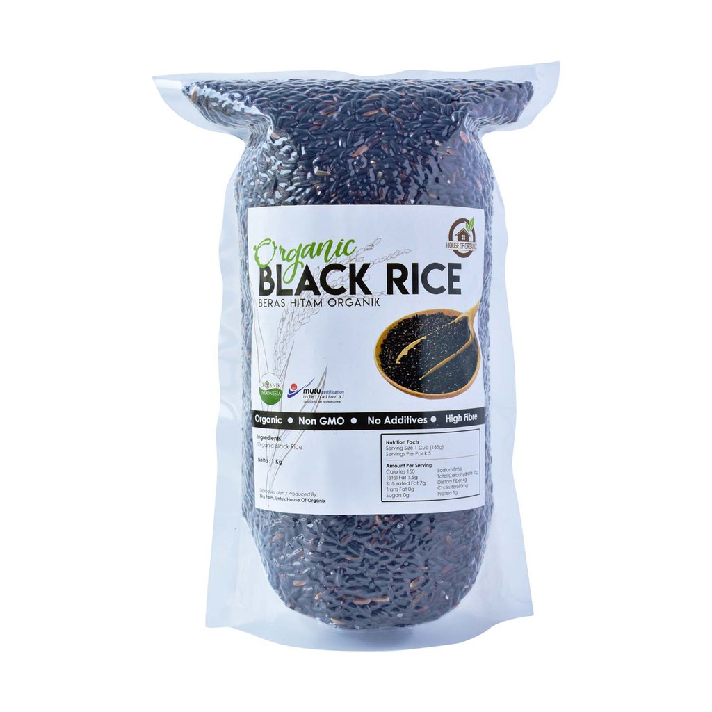 House Of Organix Organic Black Rice ( Beras Hitam Organik ) - 1 Kg