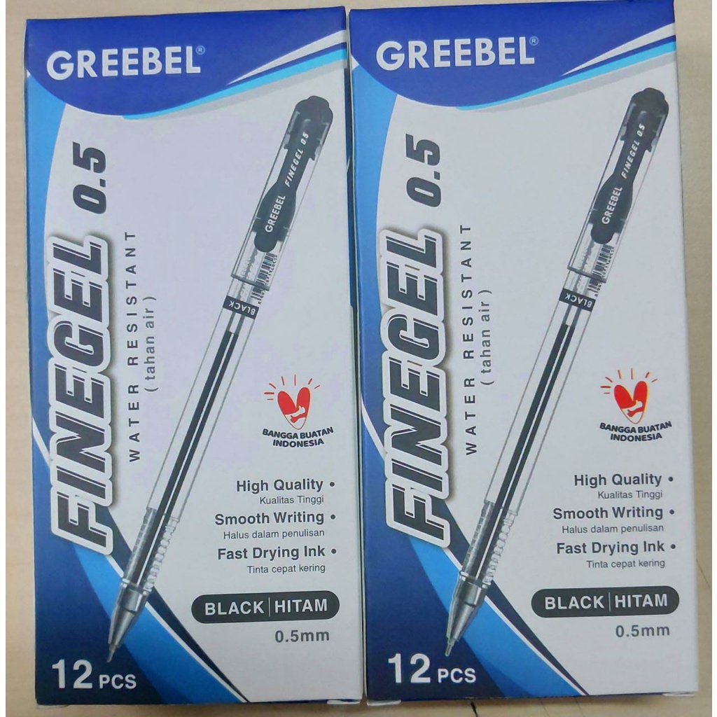 

GREEBEL BALLPEN FINE GEL - BLACK 1 BOX ( 12 PCS )