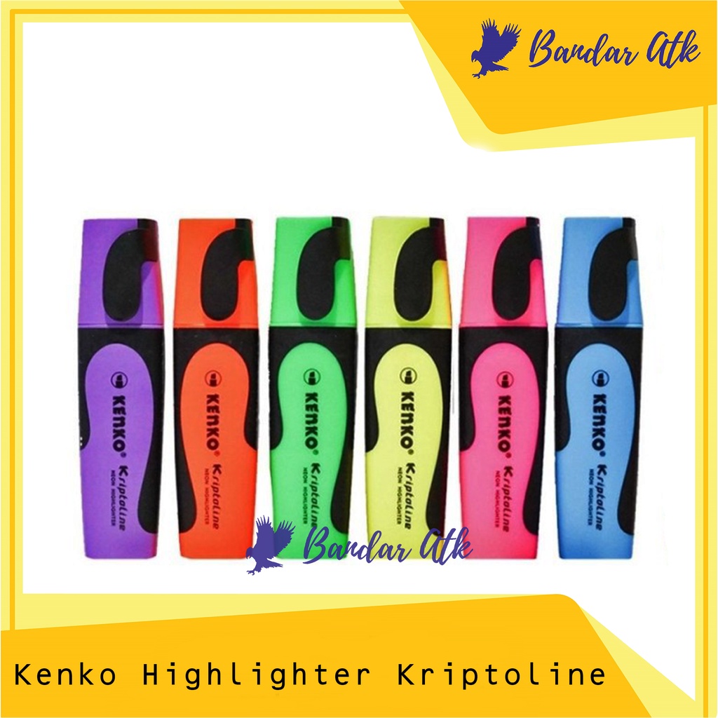 

KENKO Stabilo Highlighter Penanda Kriptoline Neon Warna [1 PCS]