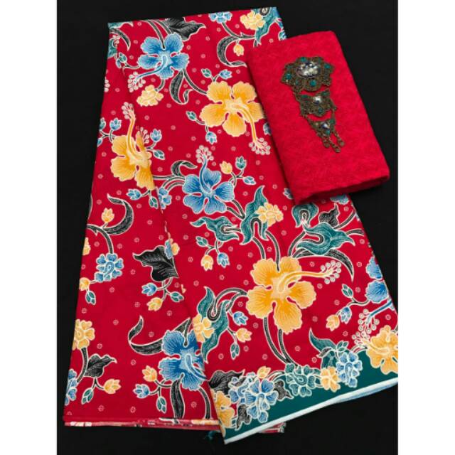 Set Kain Batik Pekalongan Cibulan Primis Halus CB2 dan Embos