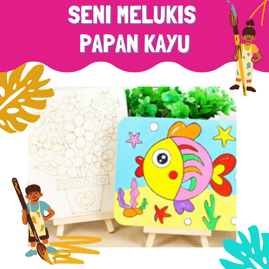 

DIY MEWARNAI PAPAN KAYU BERGAMBAR I MELUKIS I PAINTING I MAINAN EDUKASI I
