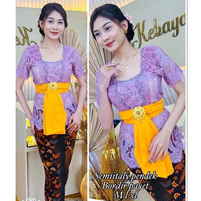 kebaya jadi payet pendek dan modif