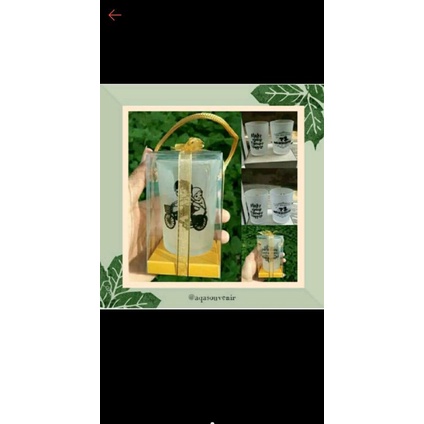 SOUVENIR PERNIKAHAN GELAS LU DOFF / SOUVENIR GELAS JAMU