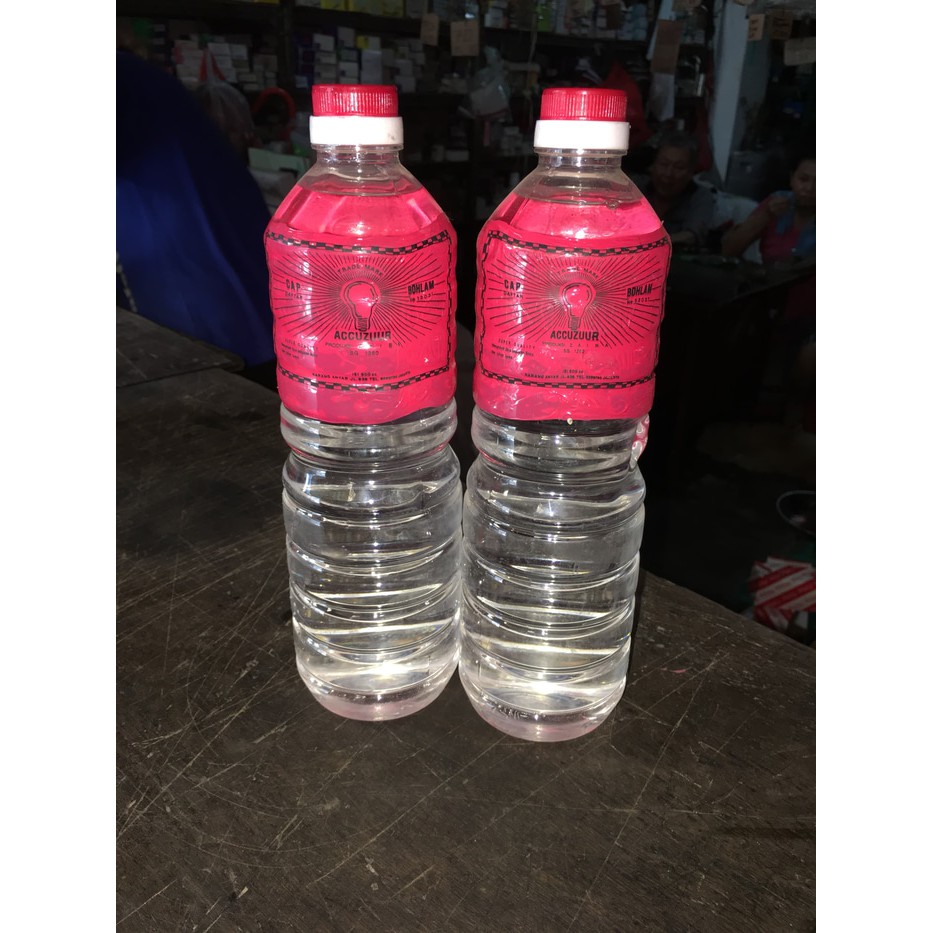 1 Botol Air Aki Zuur Motor & Mobil (1 Liter)
