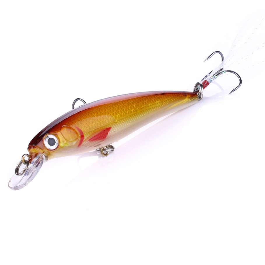 HENGJIA 1Pcs 11cm/14g Umpan Minnow Pancing Topwater Fishing Lure Ikan Memancing Peralatan Tackle