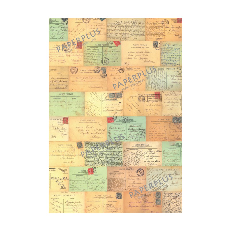 

Kertas Kado Vintage Postcard