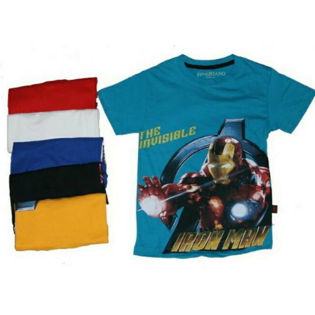 Kaos spandex anak iron man