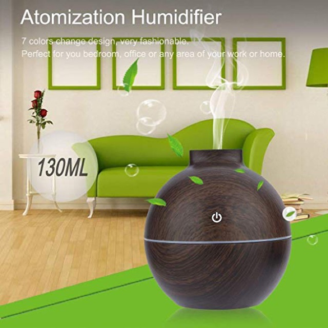 Humidifier ultrasonic mini atomization led lamp diffuser Hp007 pelembap udara