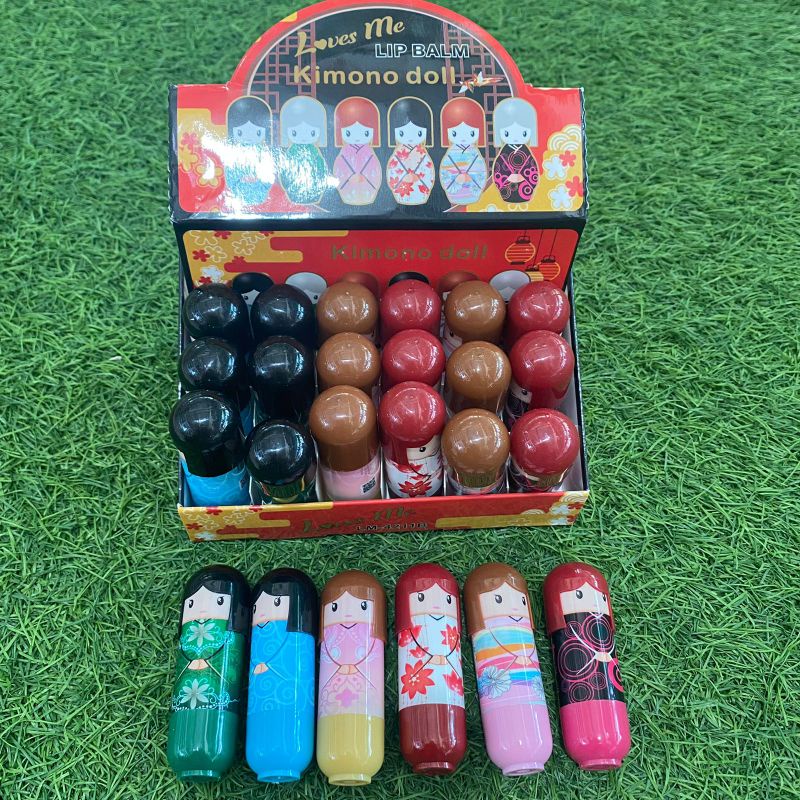 Lipbalm Kimono Doll / Lipblam Fruit Harajuku Kimono / Lipgloss Boneka Jepang