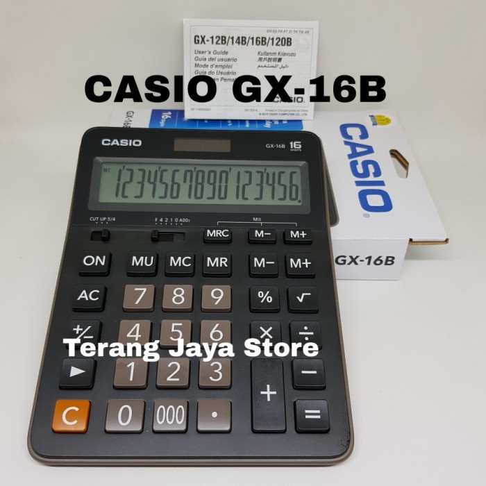 

Kalkulator Casio Gx-16B Kalkulator 16 Digit Casio Gx-16B Calculator