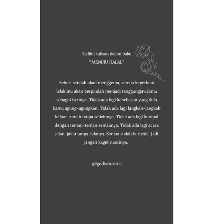 Gadisturatea Riany Az Zahra Buku Menuju Halal Pra Nikah Kode 1791 Shopee Indonesia