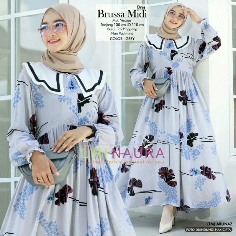 Mozaik,Etno,Brussa Midi Dress Ori by Ori Naura