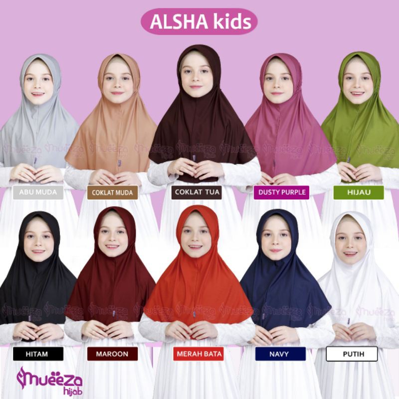 BERGO MUEEZA HIJAB ALSHA KIDS-M
