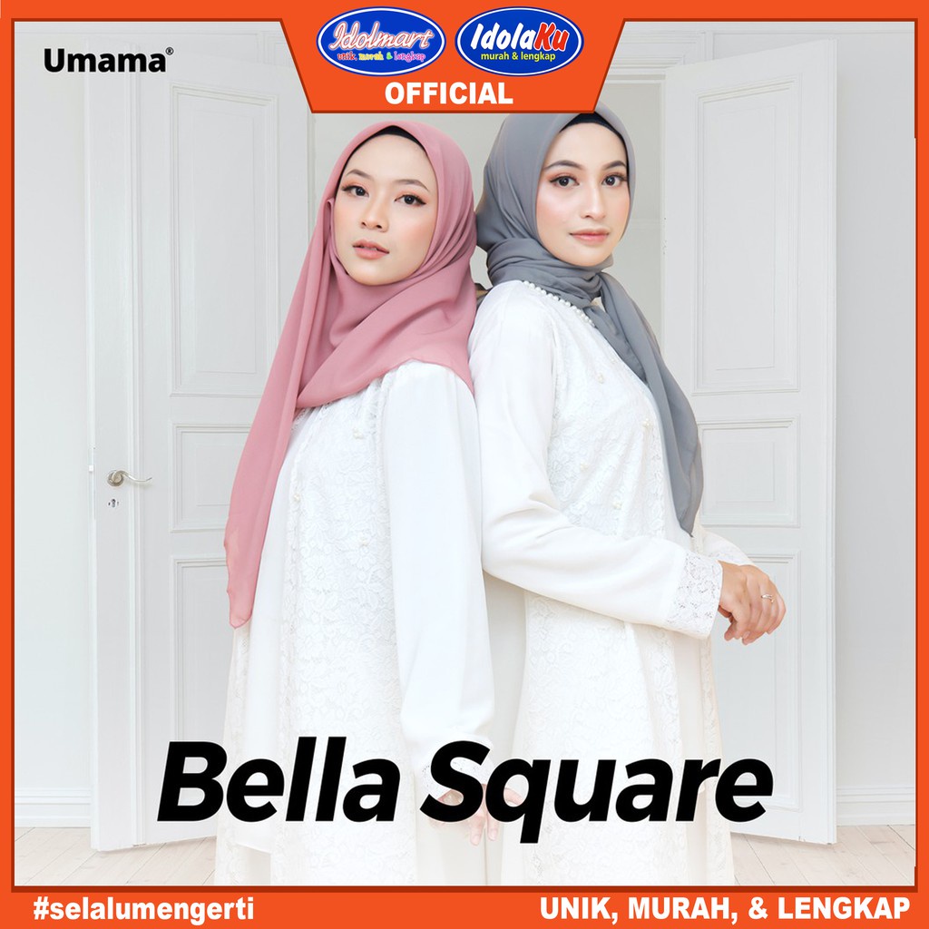 IDOLMART Kerudung umama Polos Segi Empat Bella Square UMAMA Surabaya