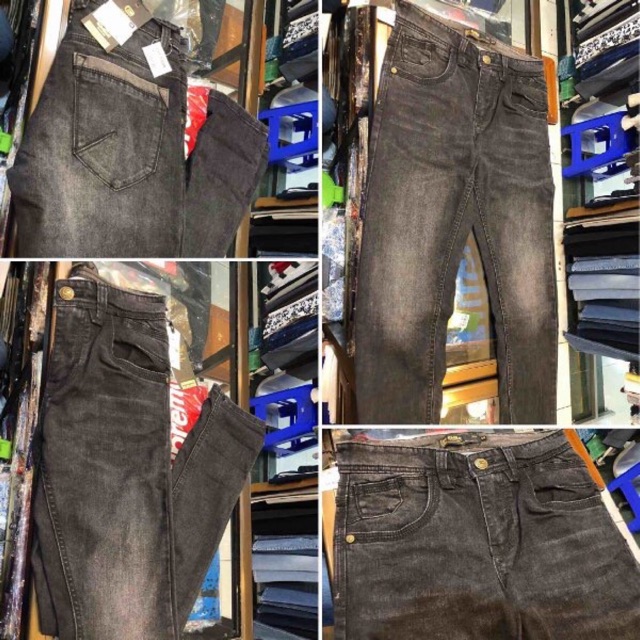 CELANA EMBA JEANS PANJANG HEAVY STONE MORGAN SLIM DOFLAM