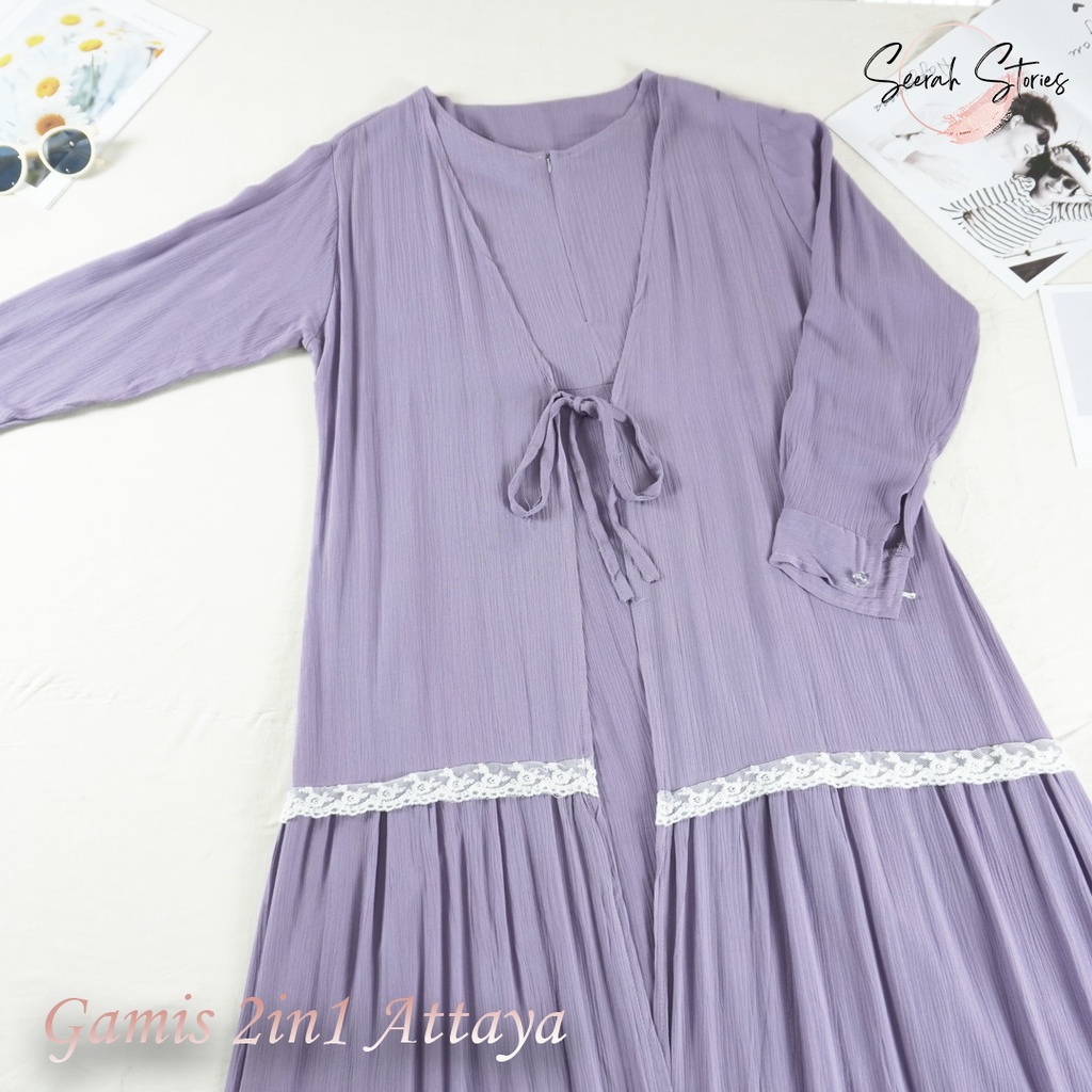 Gamis Outer 2 in 1 Attaya