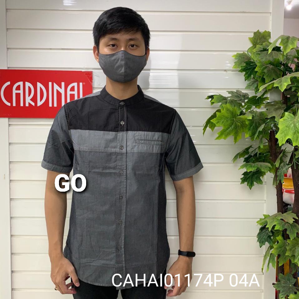 gof CARDINAL KEMEJA KOKO PRIA JUMBO Lengan Pendek Casual Baju Cowok Original TJRB