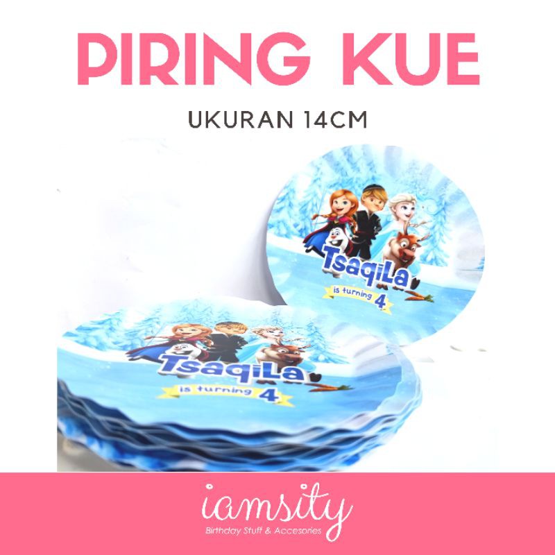 Piring kue kertas custom ulang tahun birthday dessert table