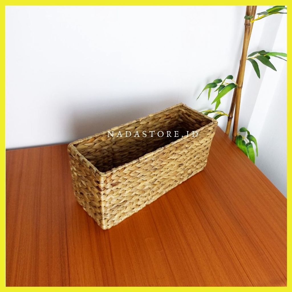 Water Hyacinth Storage / Toilet Paper Basket / Storage Basket for Toilet Tank Top / Tempat Topless