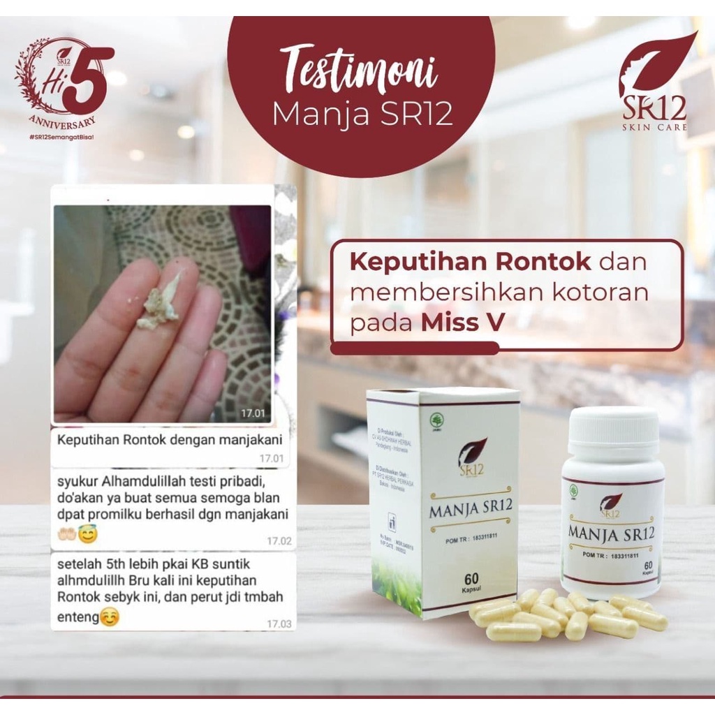 SR12 Obat Keputihan BPOM Manjakani Perapat Miss V Pelancar Haid Perapat Vagina Perawatan Miss V Aman