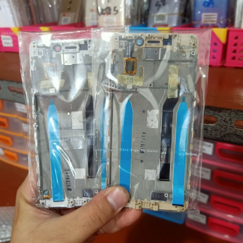 LCD FULLSET FRAME XIAOMI REDMI 4 PRADA ORIGINAL COPOTAN