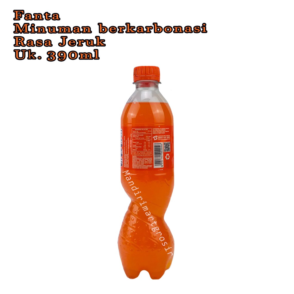 Minuman berkarbonasi rasa Jeruk *Fanta * Minuman * 390ml