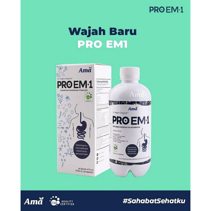 Suplemen Pro Em•1 Probiotik 473 ml (BPOM Certified)