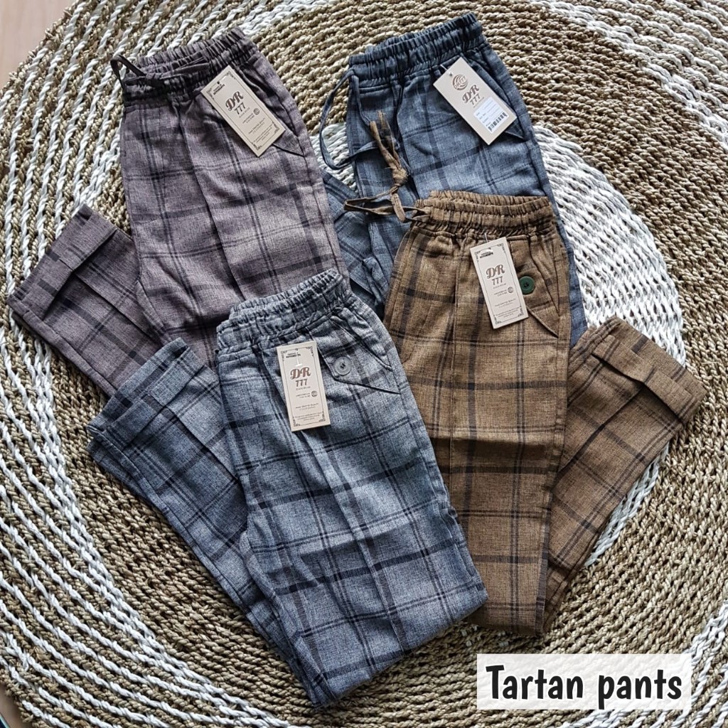 TARTAN PANTS - CELANA KOTAK / Celana Panjang Baggy Kerja Office