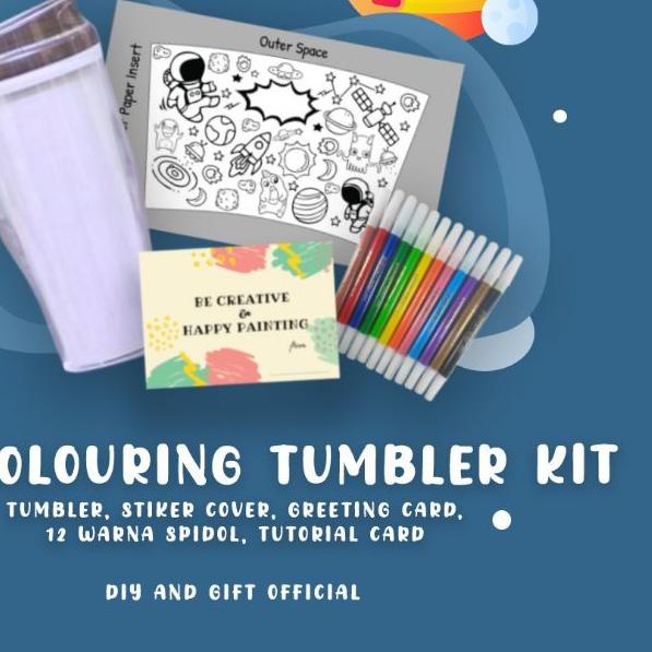 ➧ DIY TUMBLER PAINTING KIT I COLORING TUMBLER ☀