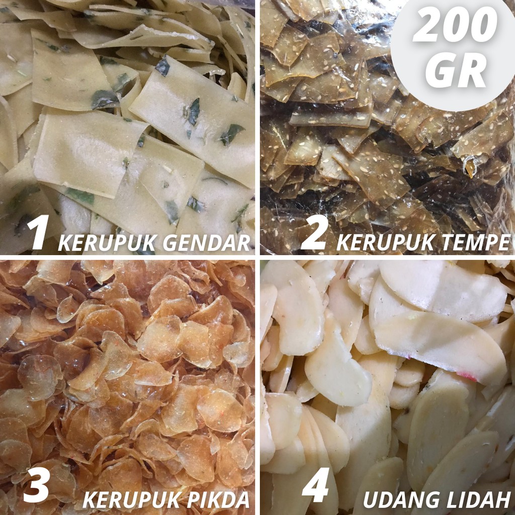 

KERUPUK SEBLAK MENTAH / KRUPUK KERING / KERIPIK KERUPUK GENDAR TEMPE UDANG PIKDA 200GR