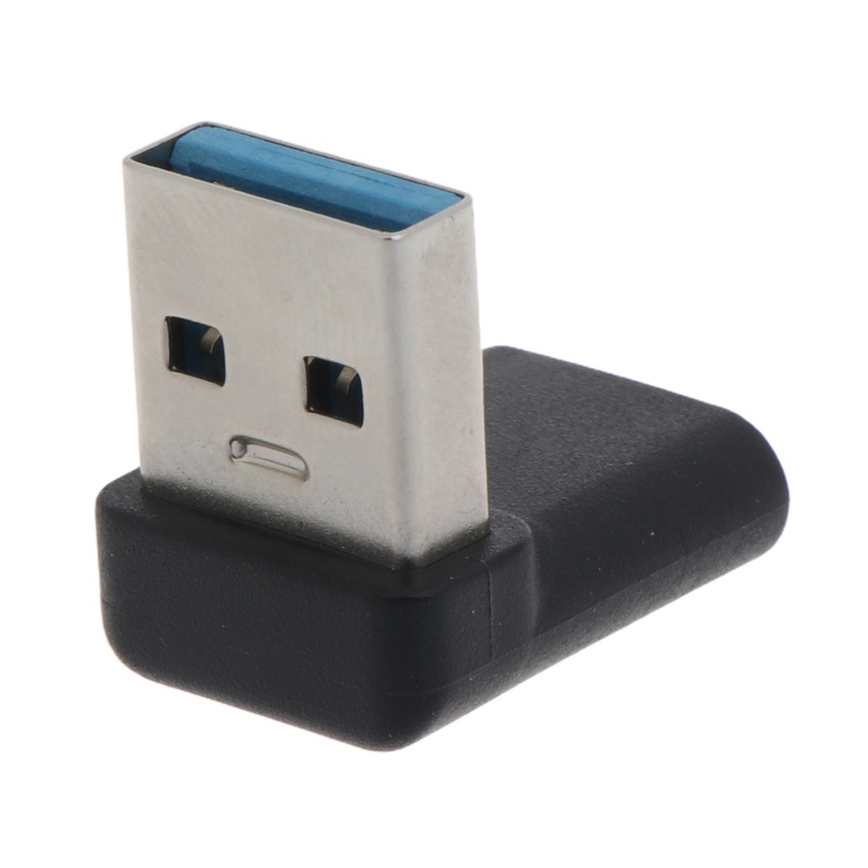 Vivi 10Gbps USB 30 Ke Tipe C Adapter USB 3.0 Male to Type C Female Konverter Data Untuk Komputer 90derajat Siku Kanan