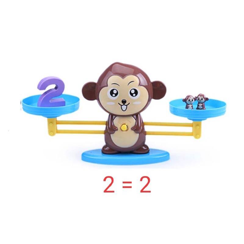 Mainan Edukasi Untuk Anak Timbangan Panda Monkey Balance Math Toy