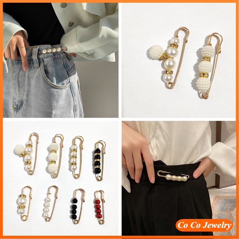 Sweet Fashion Temperament Pearl Brooch Pin Ins Trendy Simple Accessories