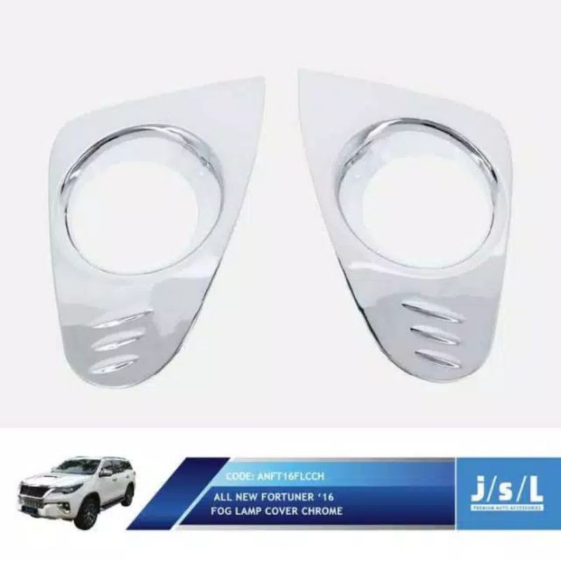 Cover ring foglamp all new Fortuner chrome/ cover lampu kabut jsl