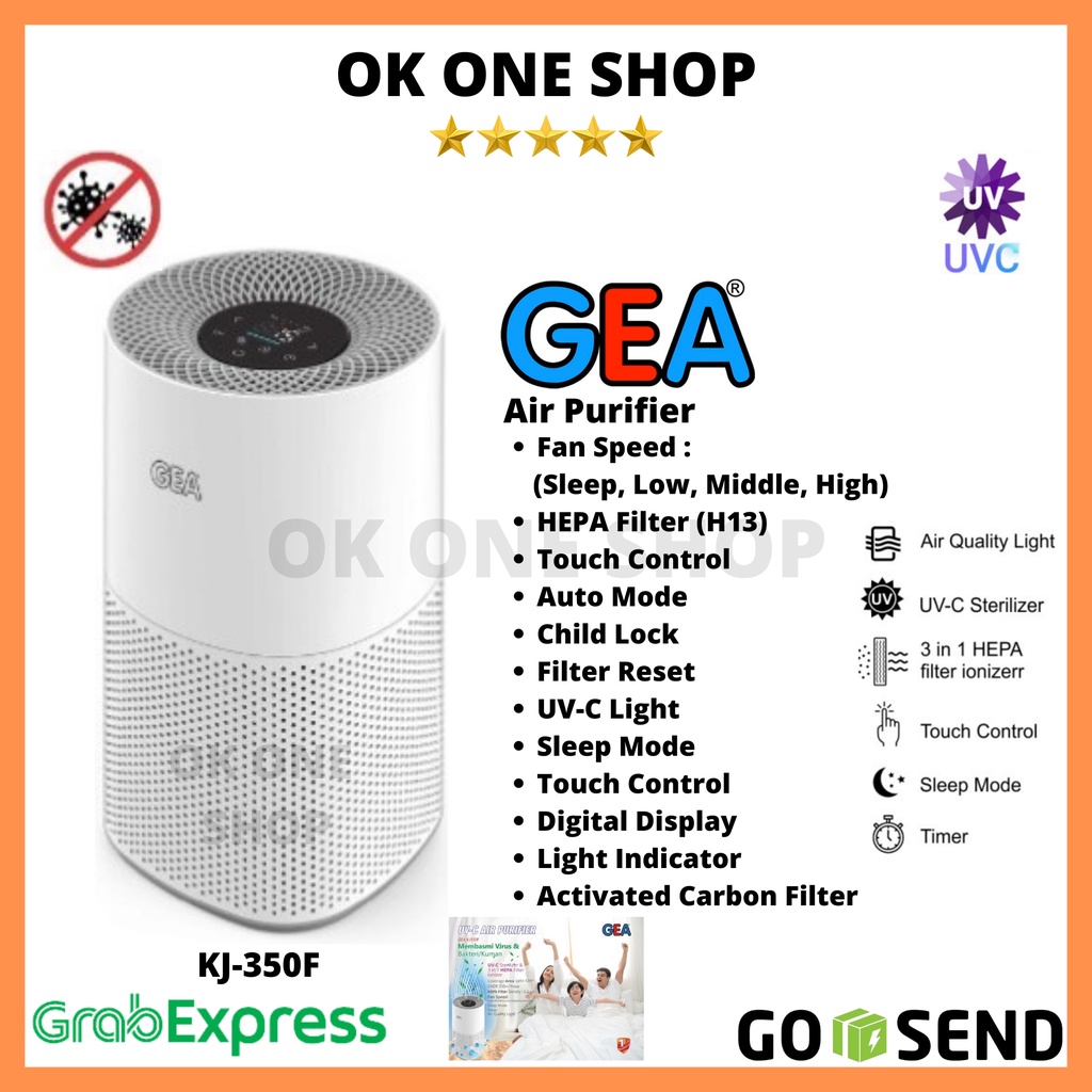 GEA Air Purifier UV-C KJ350F / Pembersih Udara UV-C Gea KJ-350F
