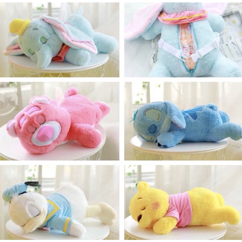 Tempat Tisu Tissue Tisue Cover Disney Sanrio Tsum Pooh Stitch Donald