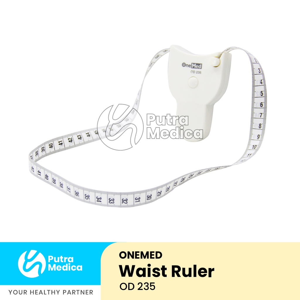 Onemed Waist Ruler OD 235 / Metline Metlin Medline / Meteran / Alat Ukur Pengukur Pinggang Perut Lengan