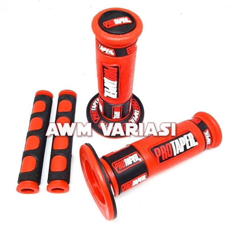 [PAKET HEMAT] Handgrip Motor PROTAPER WARNA plus karet handle- Model terbaru - FREE Karet Handle Rem