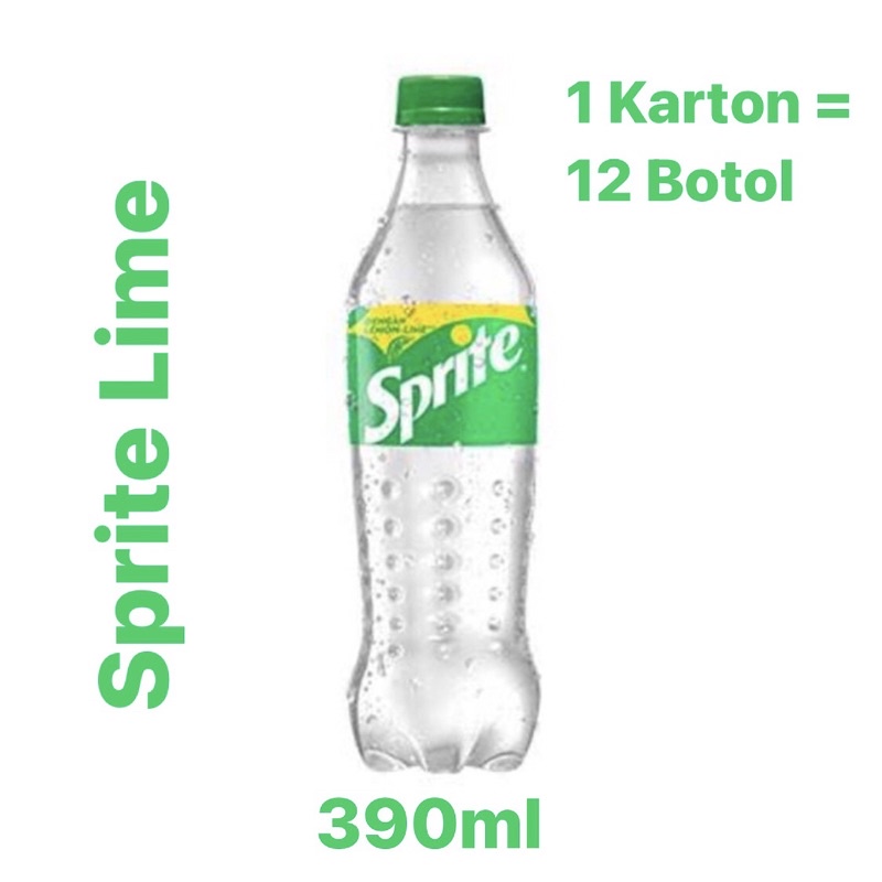 〖Sprite Coca cola 390ml | 1 Dus - 12 Botol | Minuman Bersoda〗