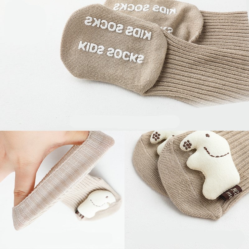 PGT - GGA Kaos Kaki Panjang Anti Slip Bayi Boneka 3D