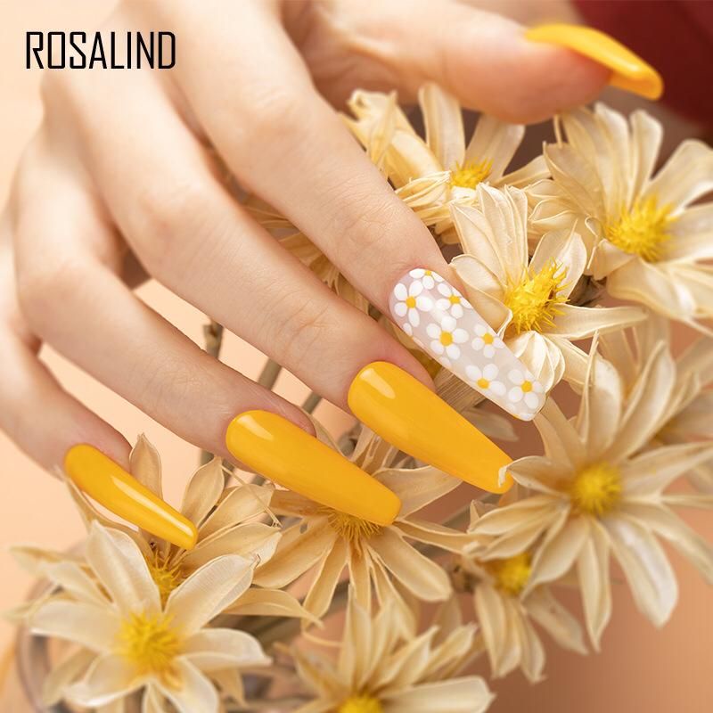 Rosalind YELLOW SERIES Gel Nail Polish UV LED / Kutek / Cat Kuku Murah