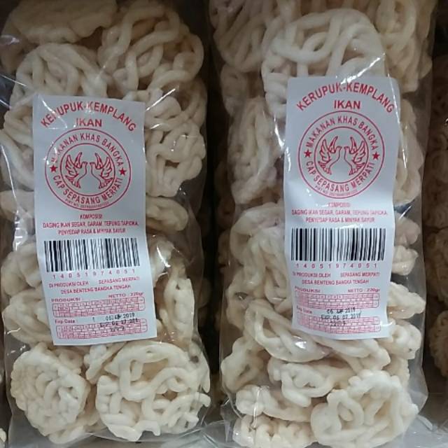 

kerupuk bangka cap merpati 220gr kerupuk cemilan
