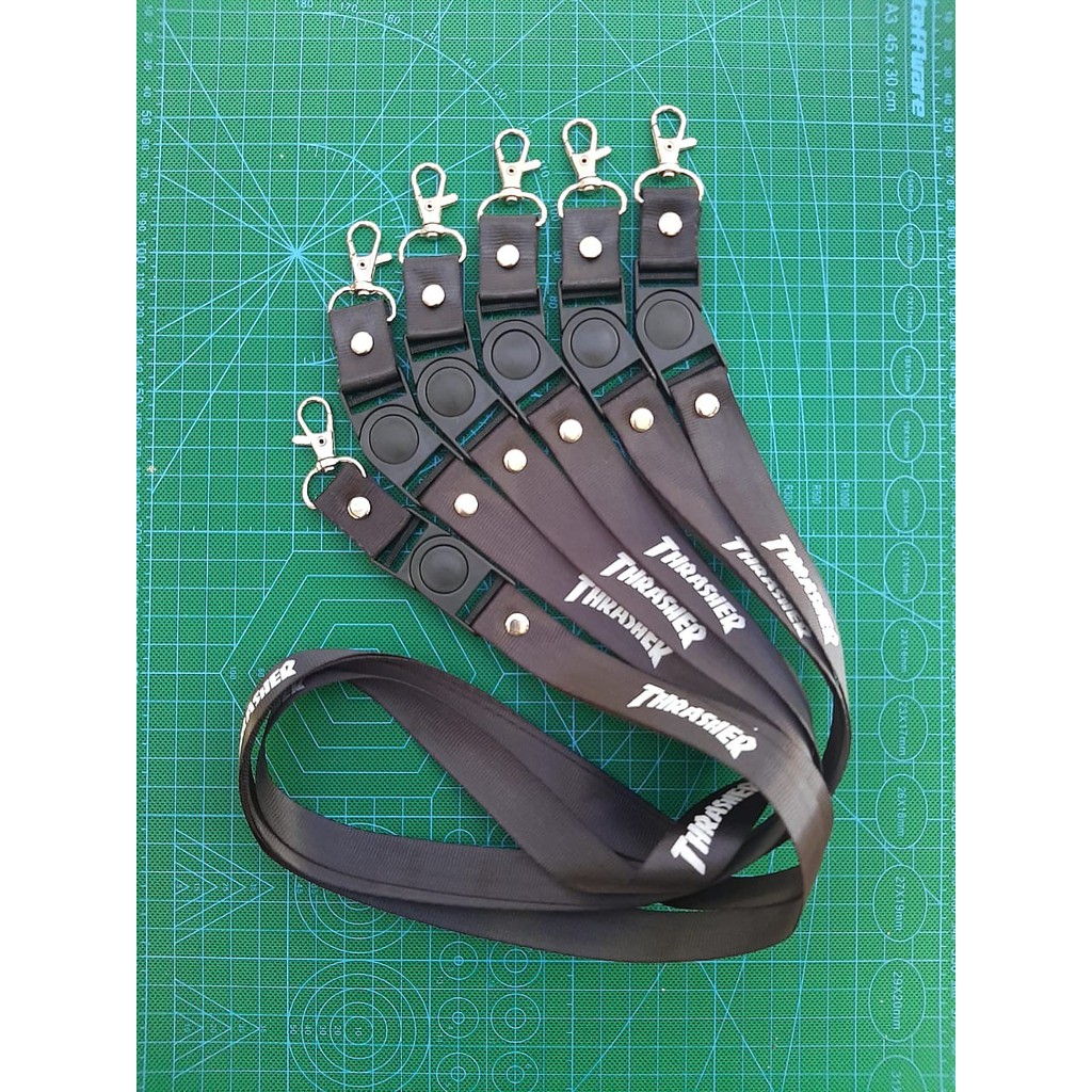 

SABLON Tali Lanyard Thrasher / Gantungan ID Card / Tali Name Tag / HP / Tali Gantungan Thrasher