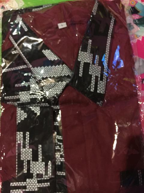 Bswart Batik Hrb026 Kenongo Kemeja Panjang Pekalongan S M L Xl Xxl Batik Pria Murah Modern Grosir