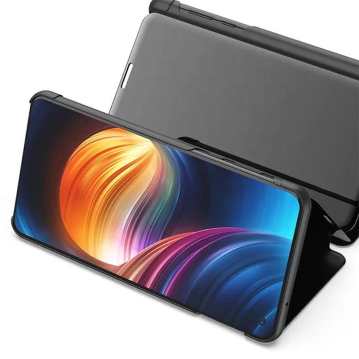 Flip Case Samsung Galaxy A50S Clear View Mirror Standing Cover