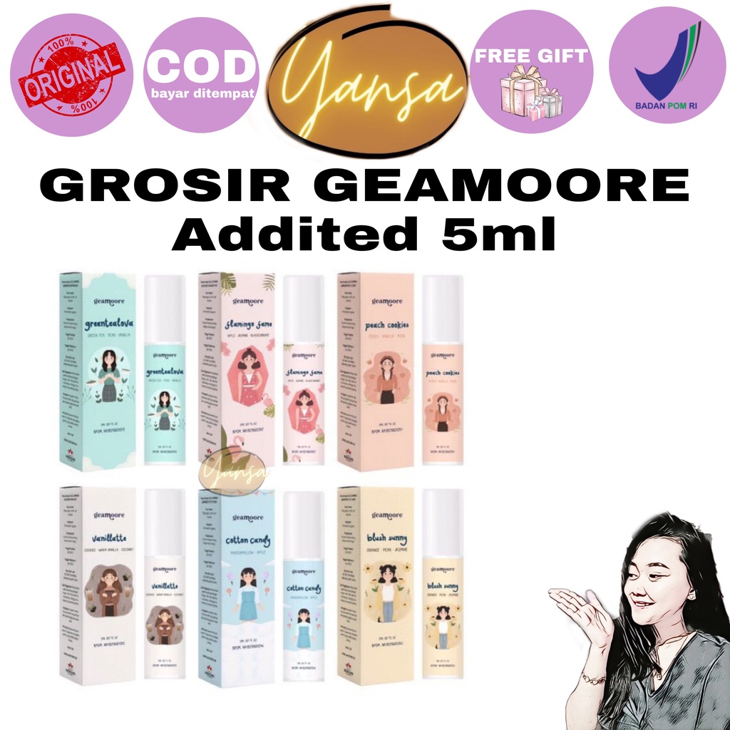 GROSIR ADDITED SERIES 5ML GEAMOORE PARFUM BPOM