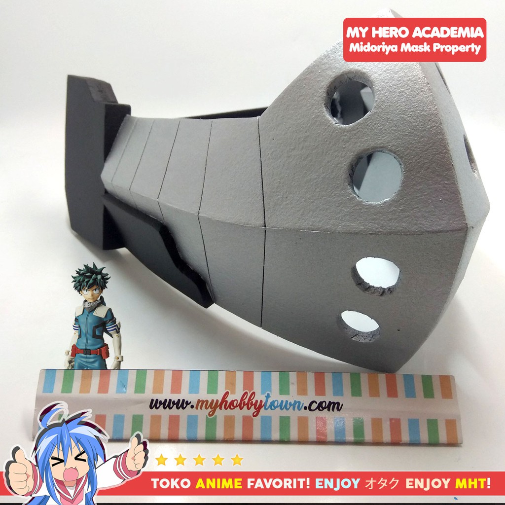 Masker Anime Boku no Hero Academia Midoriya Izuku Deku Cosplay