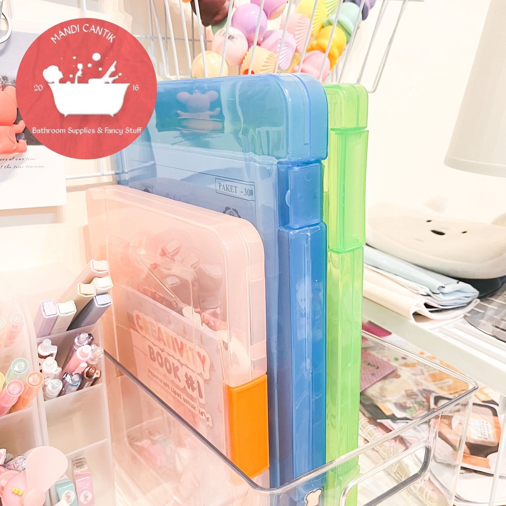 

Organizer Map Map ExpandingTempat map lucu imut bahan hardbox plastik A5