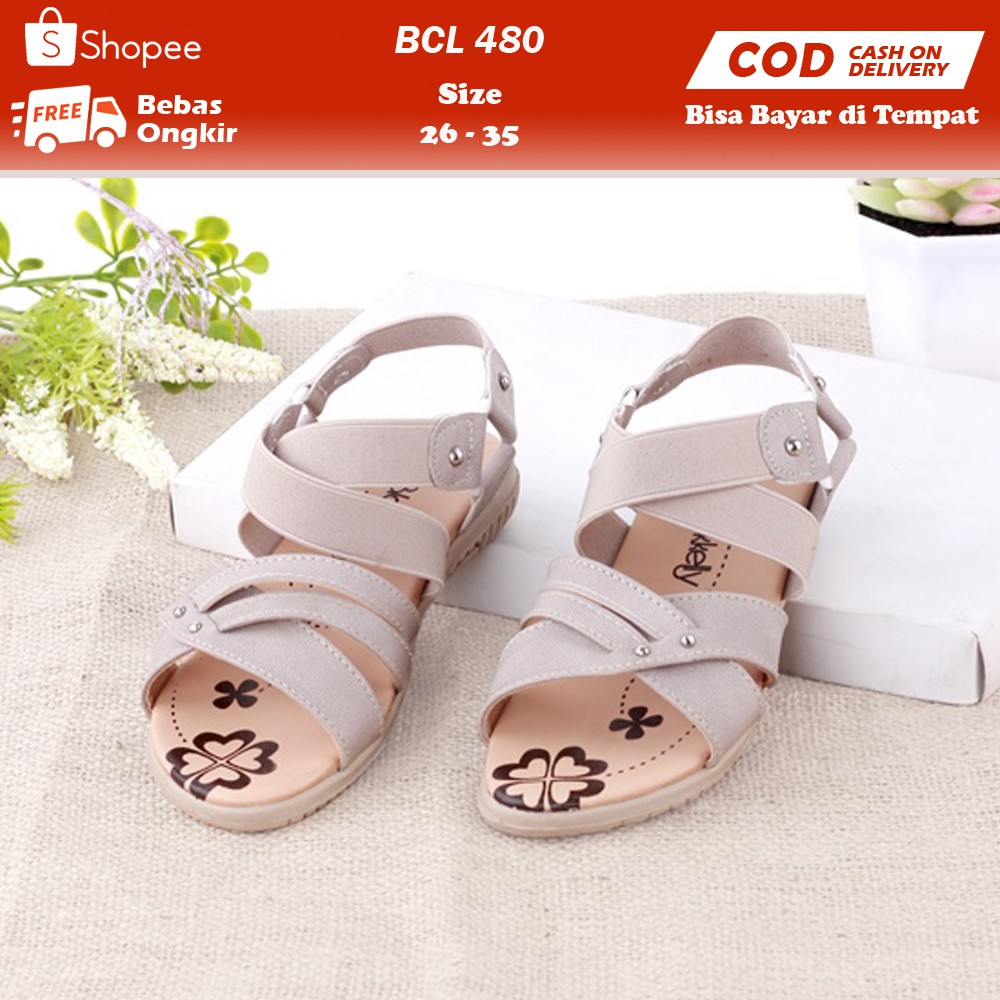 SANDAL ANAK PEREMPUAN SANDAL ANAK CEWEK SANDAL FLAT SANDAL TALI SENDAL TEPLEK MURAH TERBARU /BCL480/