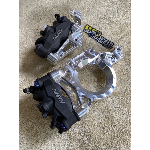 breket kaliper belakang nissin africa brembo m4 brembo m50 pitch 100mm for xmax